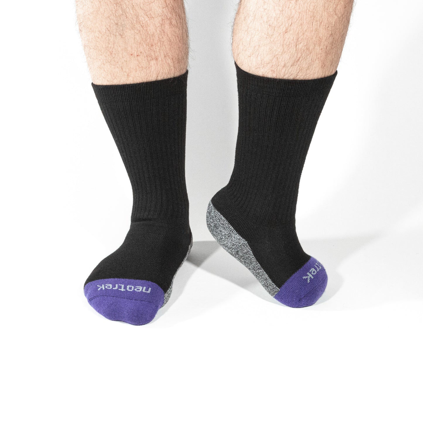 Truer-Fit™ Crew Socks: Mixed Pair (3pk) - NeoTrek Footwear