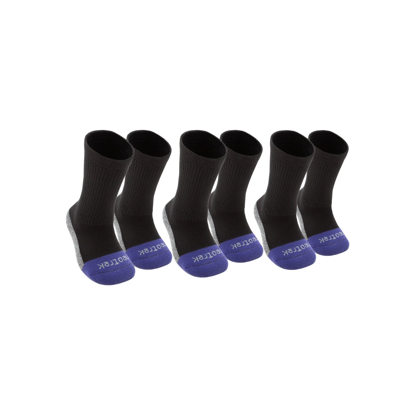 Truer-Fit™ Crew Socks: Bilateral Partial-Foot Amputee (3pk) - NeoTrek Footwear