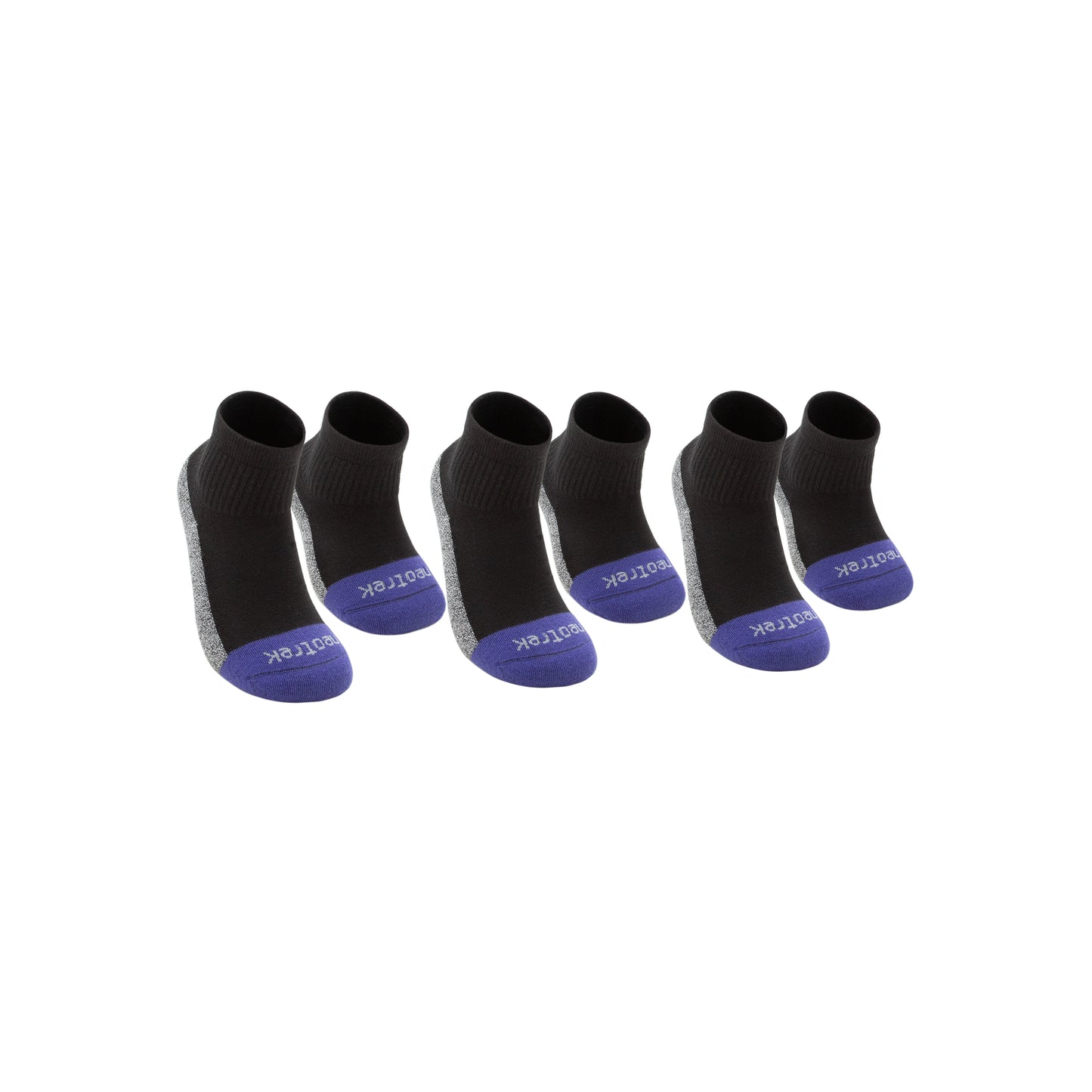 Truer-Fit™ Qtr Crew Socks: Mixed Pair (3pk) - NeoTrek Footwear