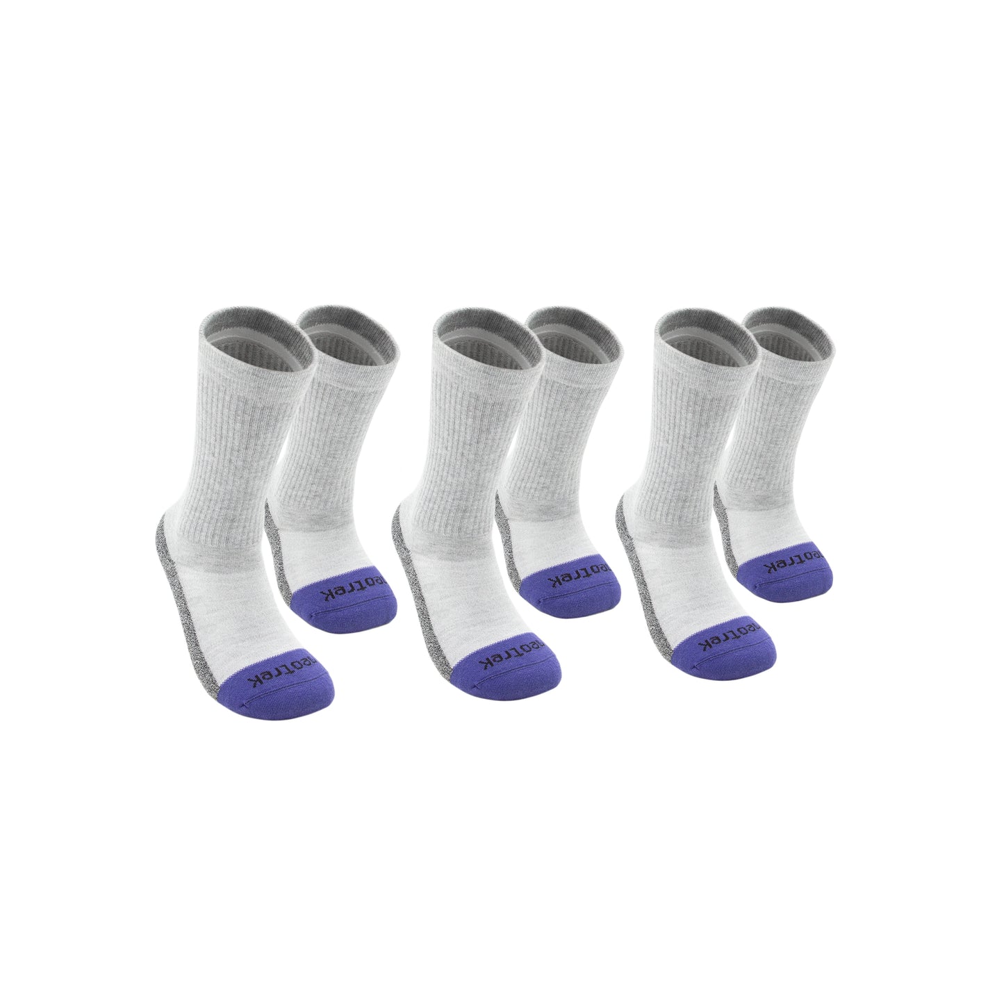 Truer-Fit™ Crew Socks: Mixed Pair (3pk) - NeoTrek Footwear
