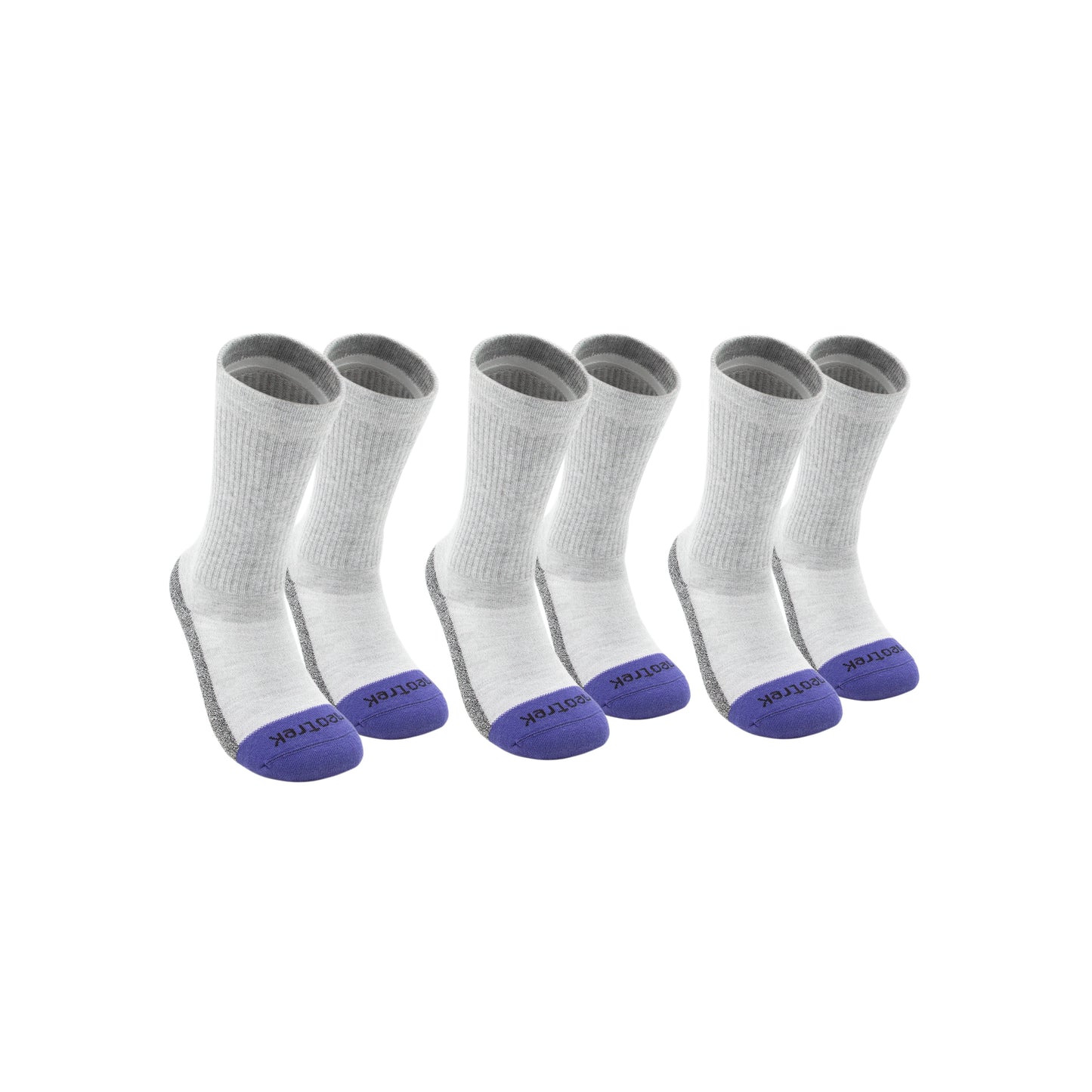 Truer-Fit™ Crew Socks: Standard Length (3pk) - NeoTrek Footwear