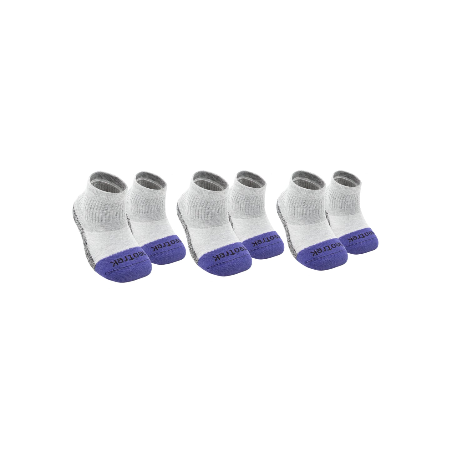 Truer-Fit™ Qtr Crew Socks: Bilateral Partial-Foot Amputee (3pk) - NeoTrek Footwear