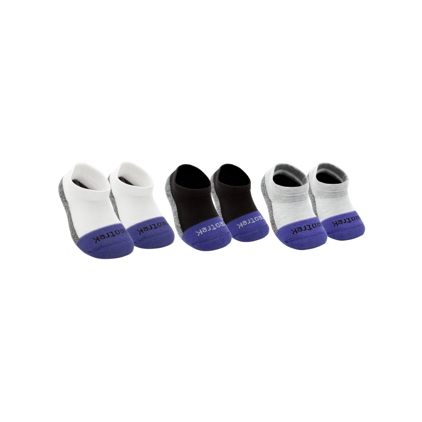 Transmet Ankle Socks: Pair for Bilateral Partial-Foot Amputees (3pk) - NeoTrek Footwear