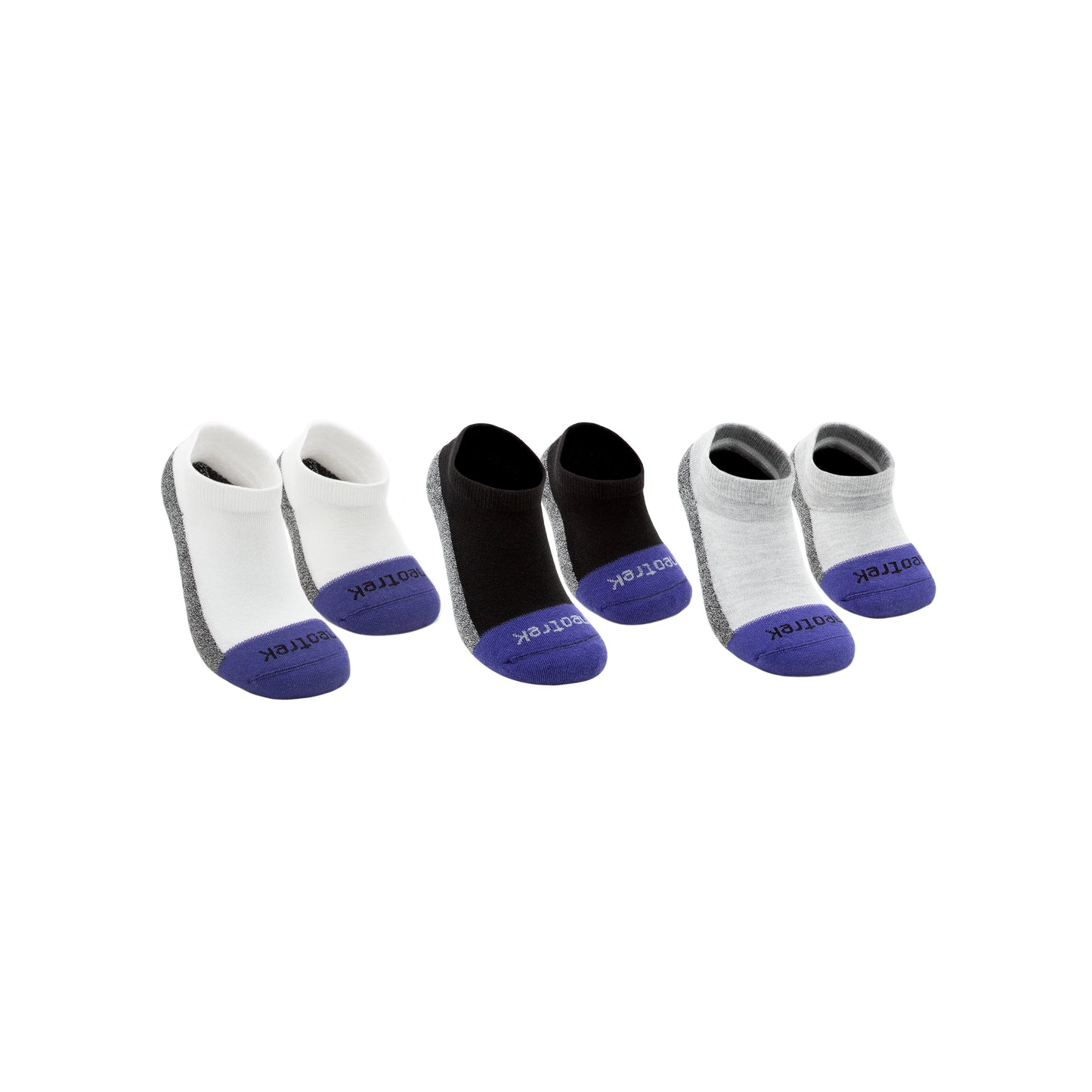 Transmet Ankle Socks: Mixed Pair for Partial-Foot Amputees (3pk) - NeoTrek Footwear