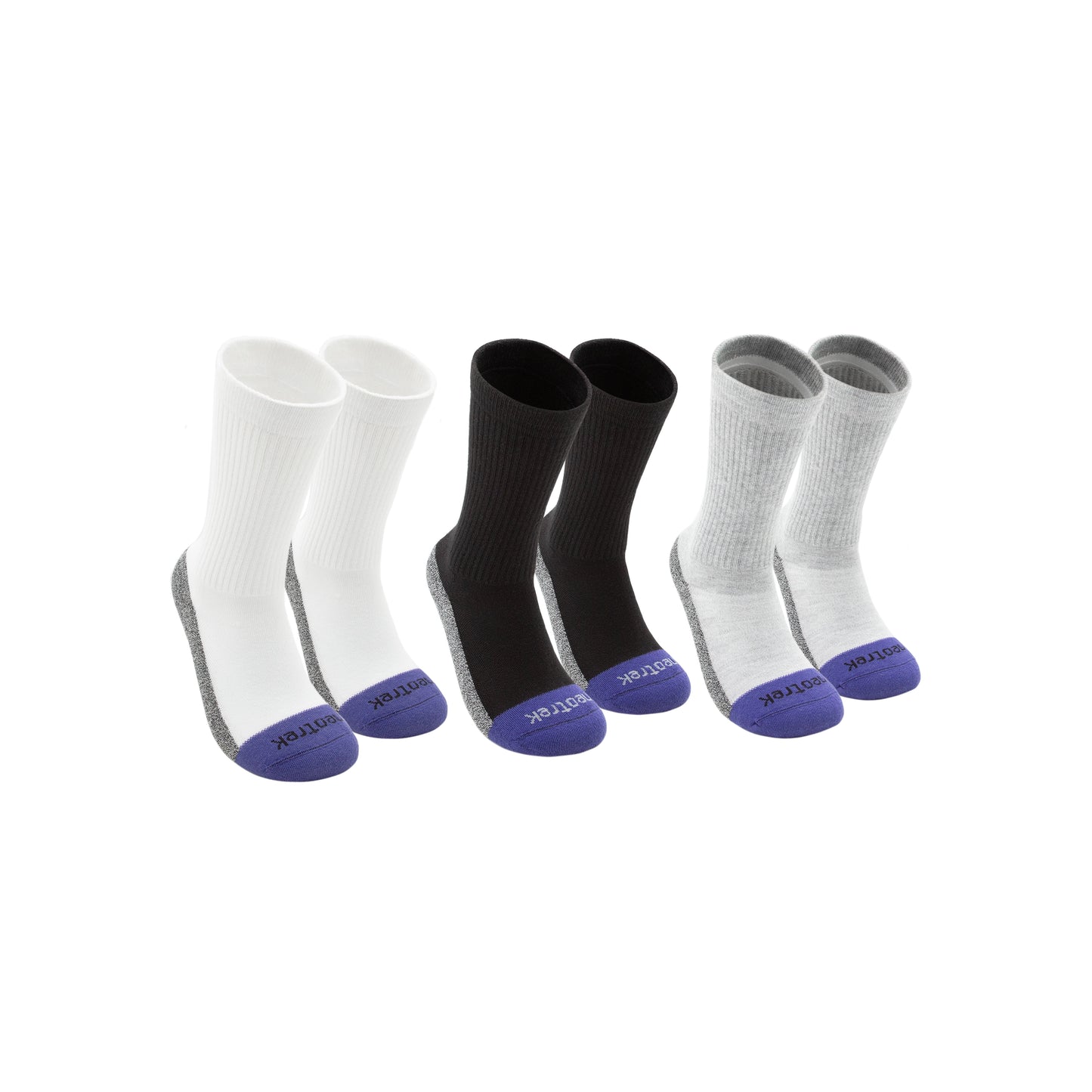 Premium Crew Socks: Standard Length Pair (3pk) - NeoTrek Footwear