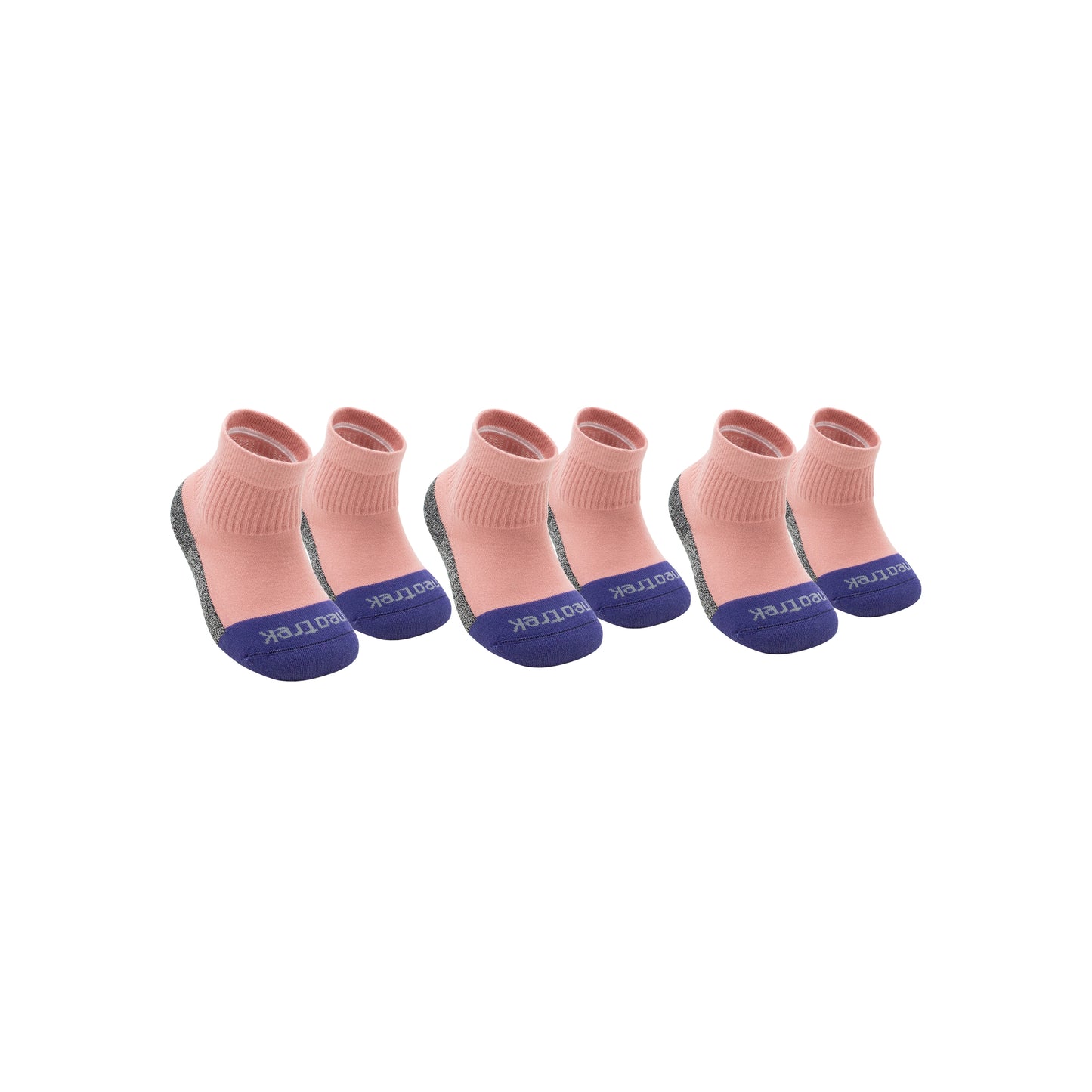 Transmet Qtr Crew Socks: Pair for Bilateral Partial-Foot Amputees (3pk) - NeoTrek Footwear