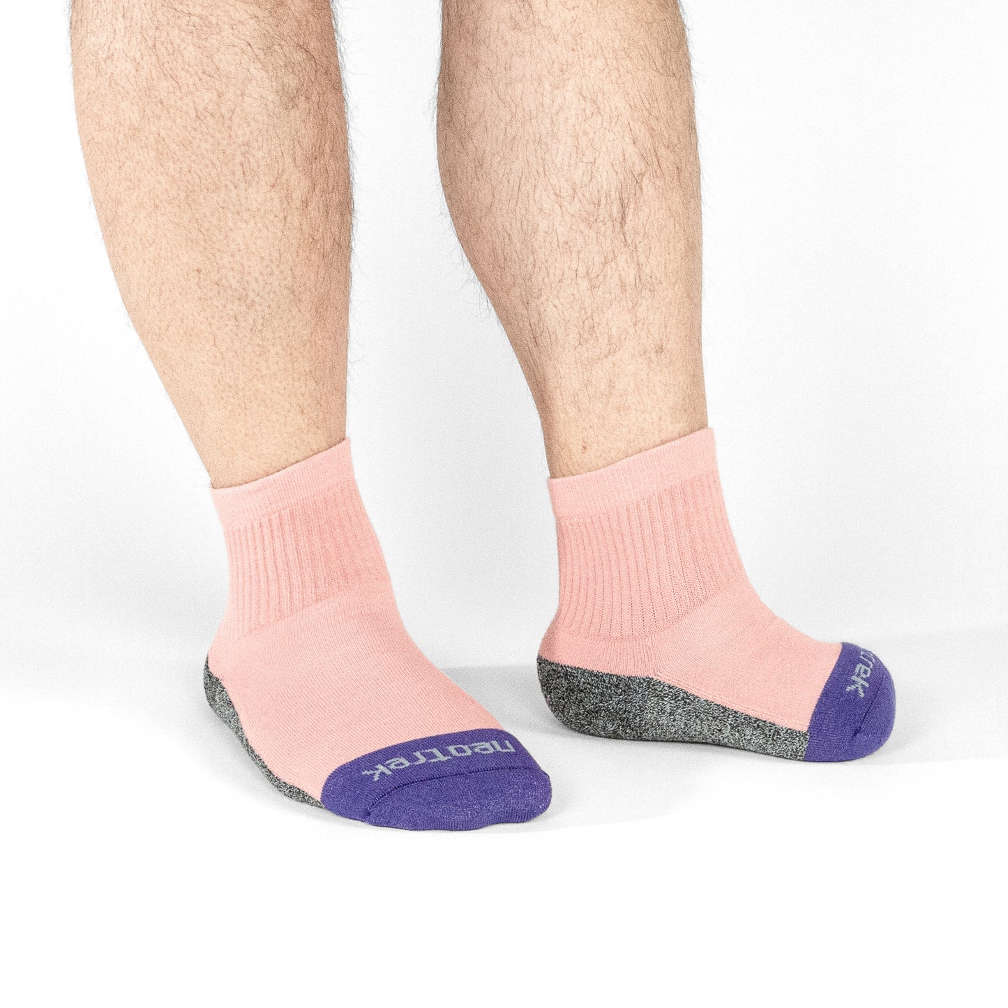 Transmet Qtr Crew Socks: Mixed Pair for Partial-Foot Amputees (3pk) - NeoTrek Footwear