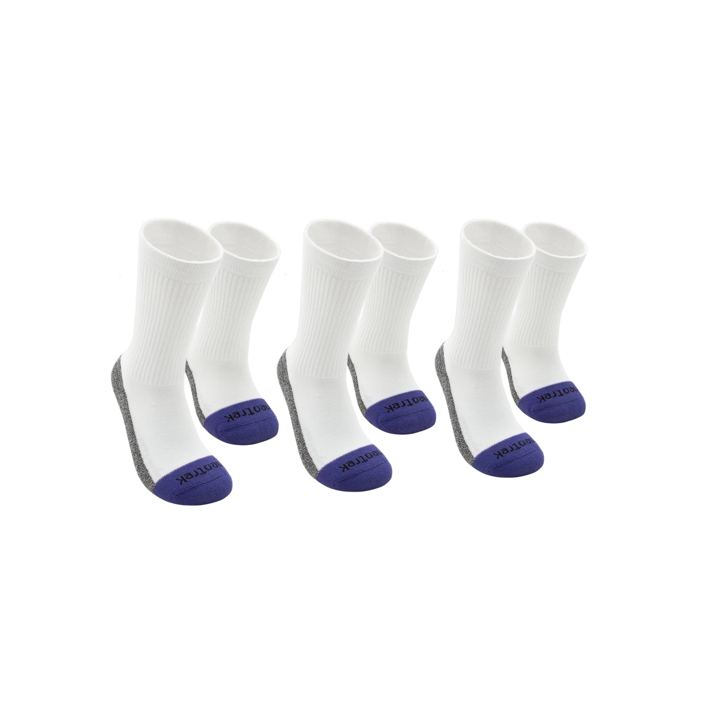 Truer-Fit™ Crew Socks: Mixed Pair (3pk) - NeoTrek Footwear