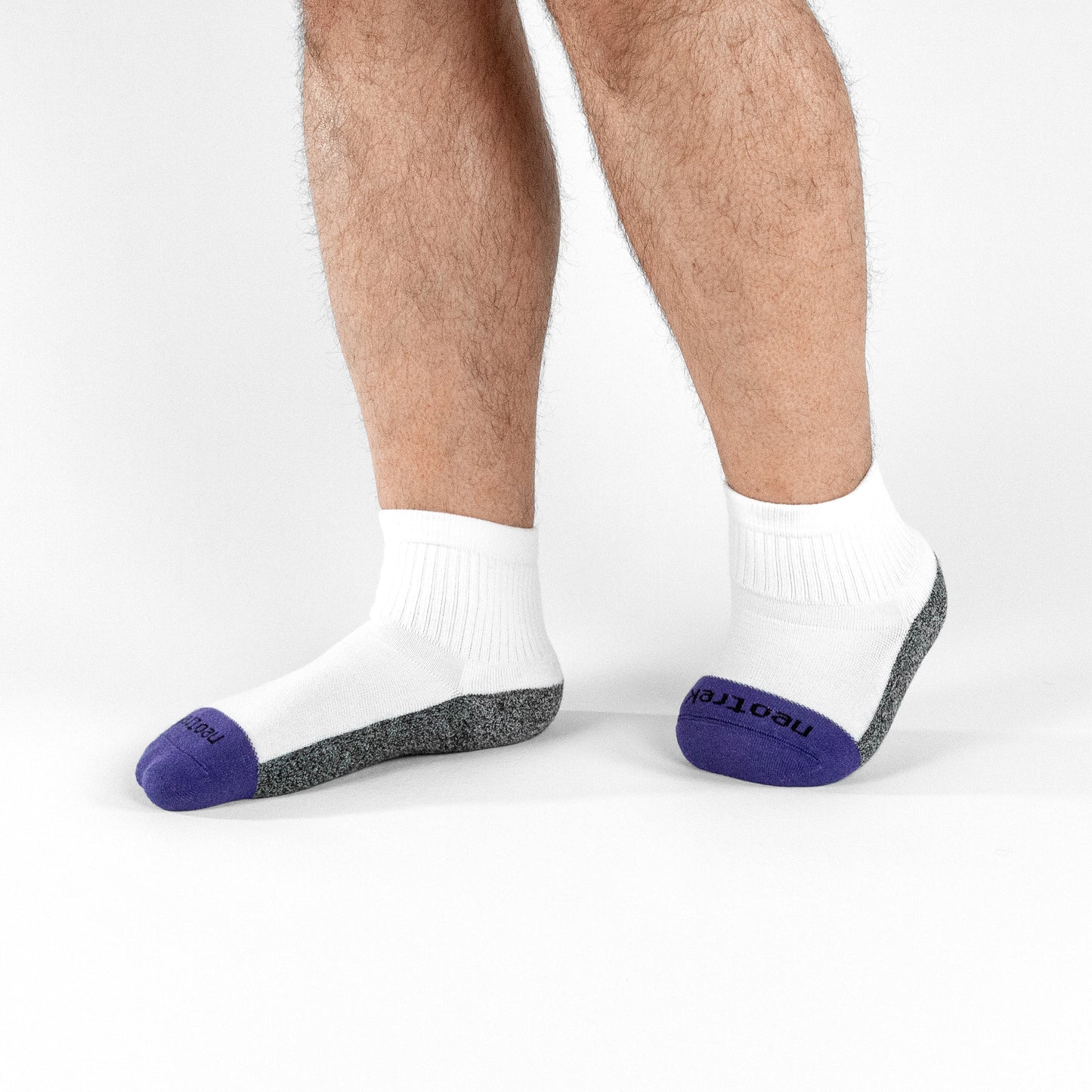 Transmet Qtr Crew Socks: Mixed Pair for Partial-Foot Amputees - NeoTrek Footwear