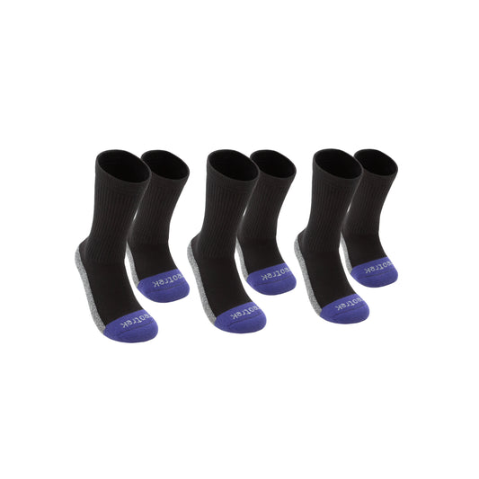 Truer-Fit™ Crew Socks: Mixed Pair (3pk) - NeoTrek Footwear