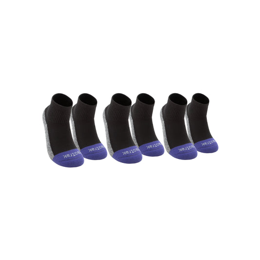 Truer-Fit™ Qtr Crew Socks: Standard Length (3pk) - NeoTrek Footwear