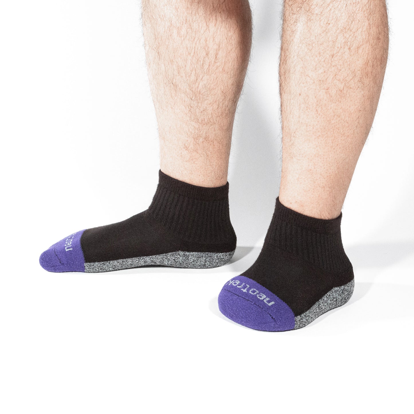 Truer-Fit™ Qtr Crew Socks: Mixed Pair for Partial-Foot Amputees - NeoTrek Footwear