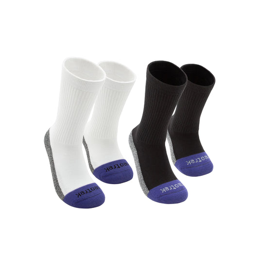 Transmet Crew Socks: Mixed Pair for Partial-Foot Amputees (1 Transmet Sock, 1 Standard Sock Per Pair) (2pk) - NeoTrek Footwear
