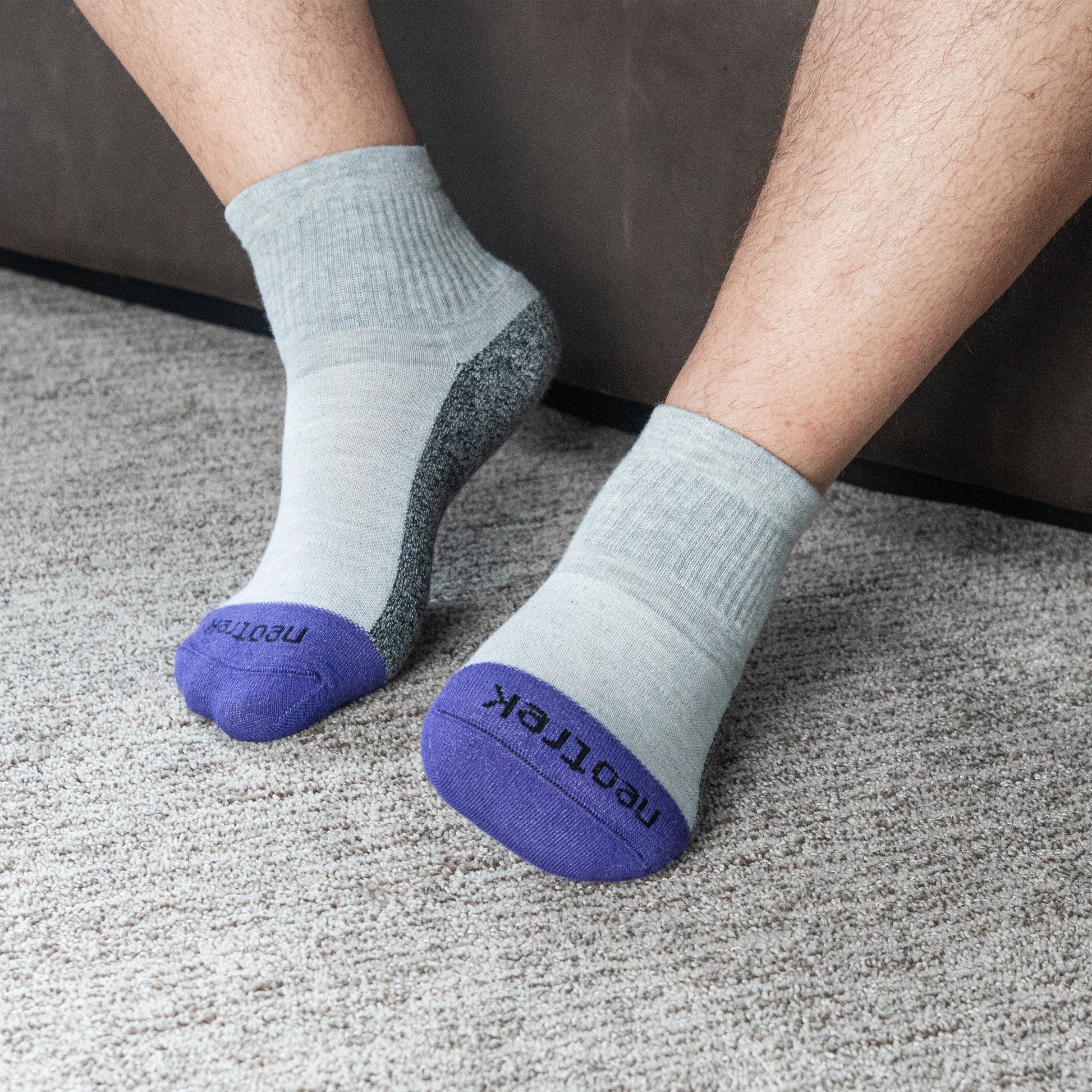 Truer-Fit™ Qtr Crew Socks: Mixed Pair (3pk) - NeoTrek Footwear