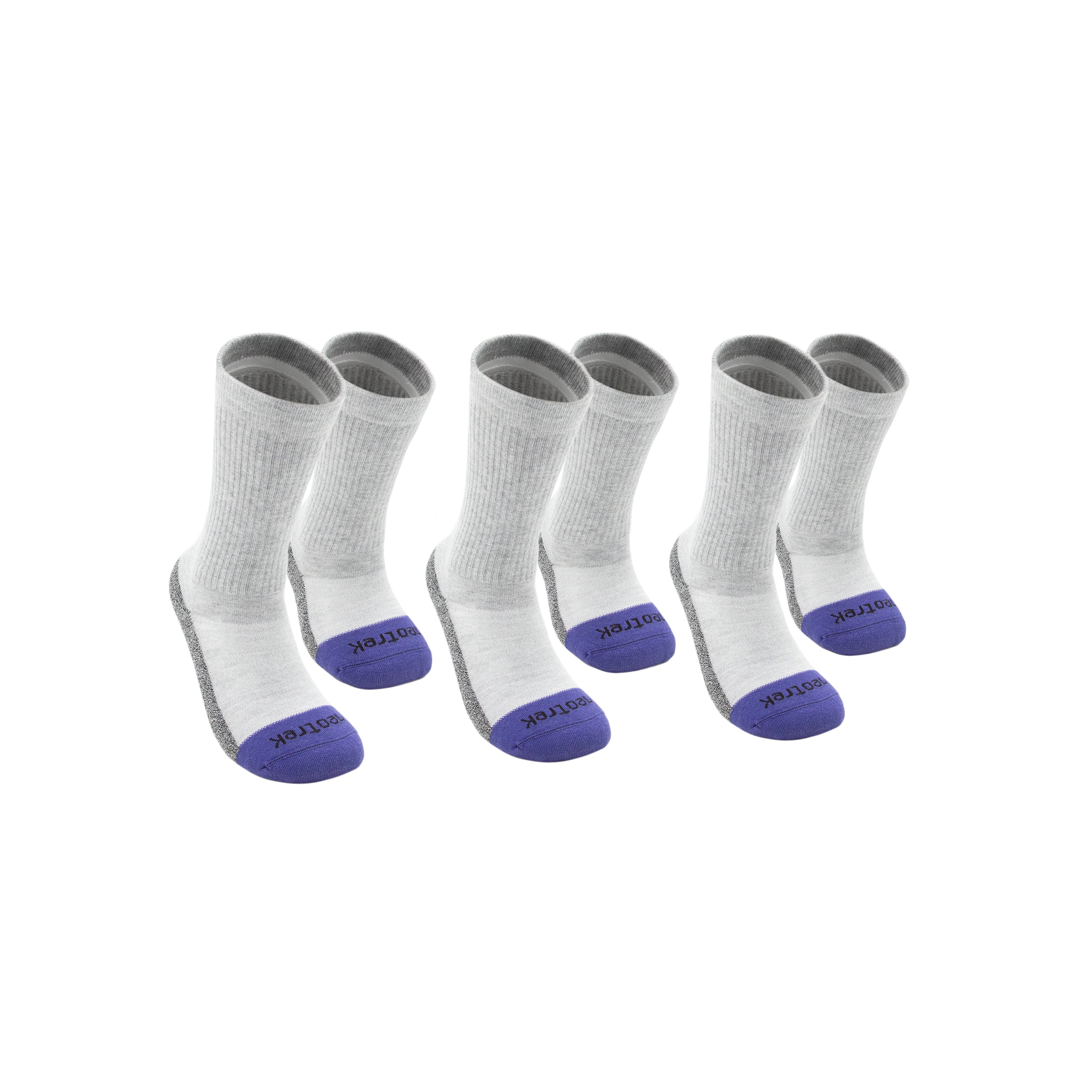 Truer-Fit™ Crew Socks: Mixed Pair (3pk) - NeoTrek Footwear
