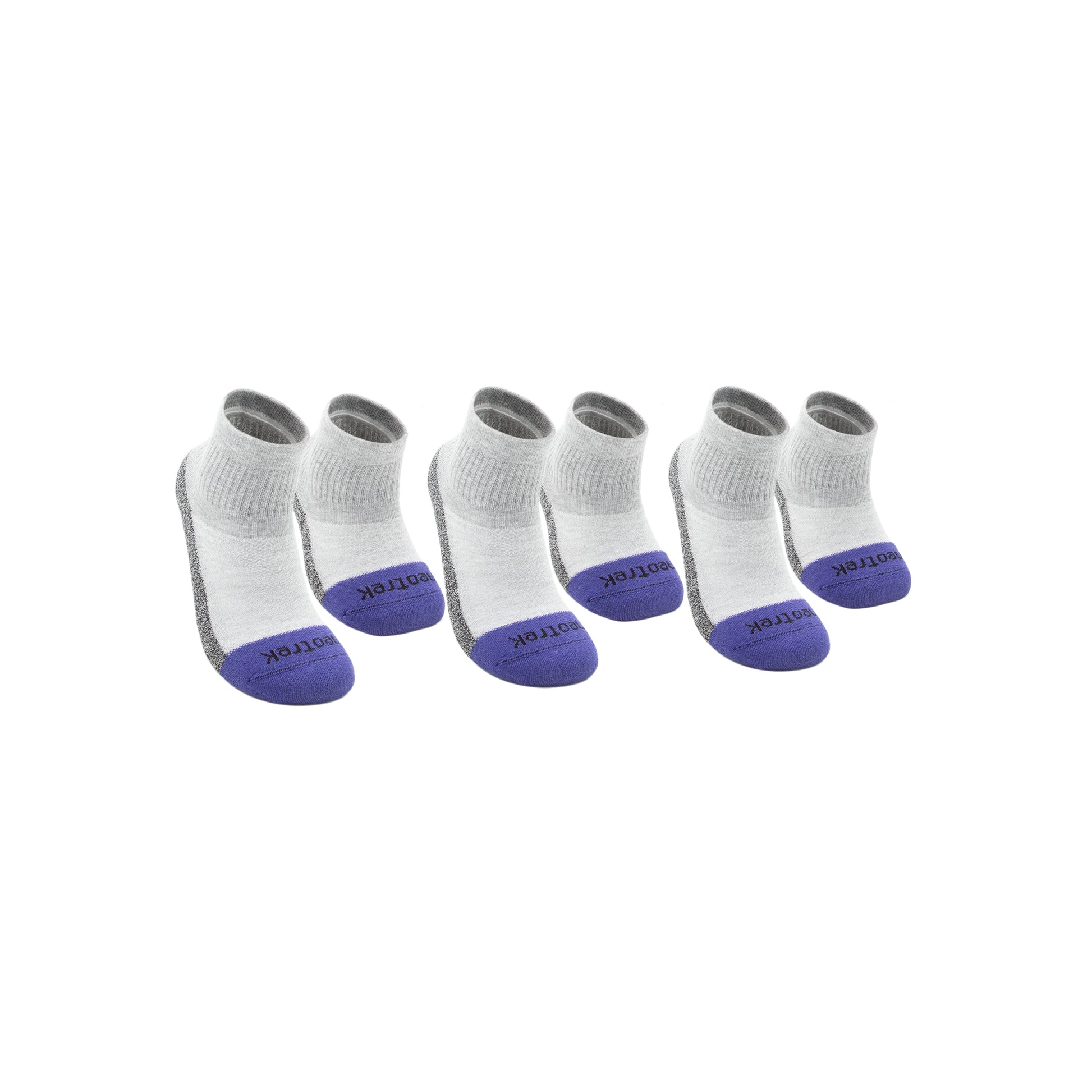 Truer-Fit™ Qtr Crew Socks: Mixed Pair (3pk) - NeoTrek Footwear