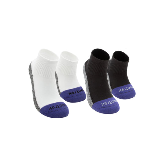 Transmet Qtr Crew Socks: Mixed Pair for Partial-Foot Amputees (1 Transmet Sock, 1 Standard Sock Per Pair) (2pk) - NeoTrek Footwear