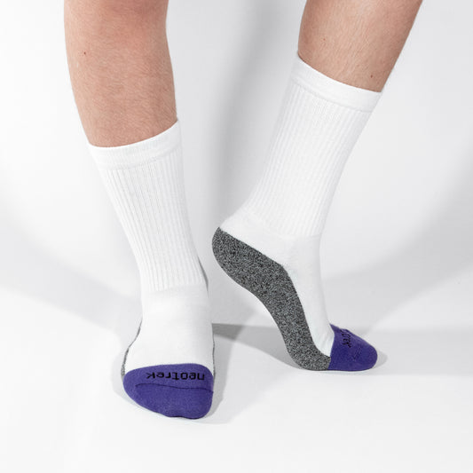 Truer-Fit™ Crew Socks: Standard Length Pair - NeoTrek Footwear